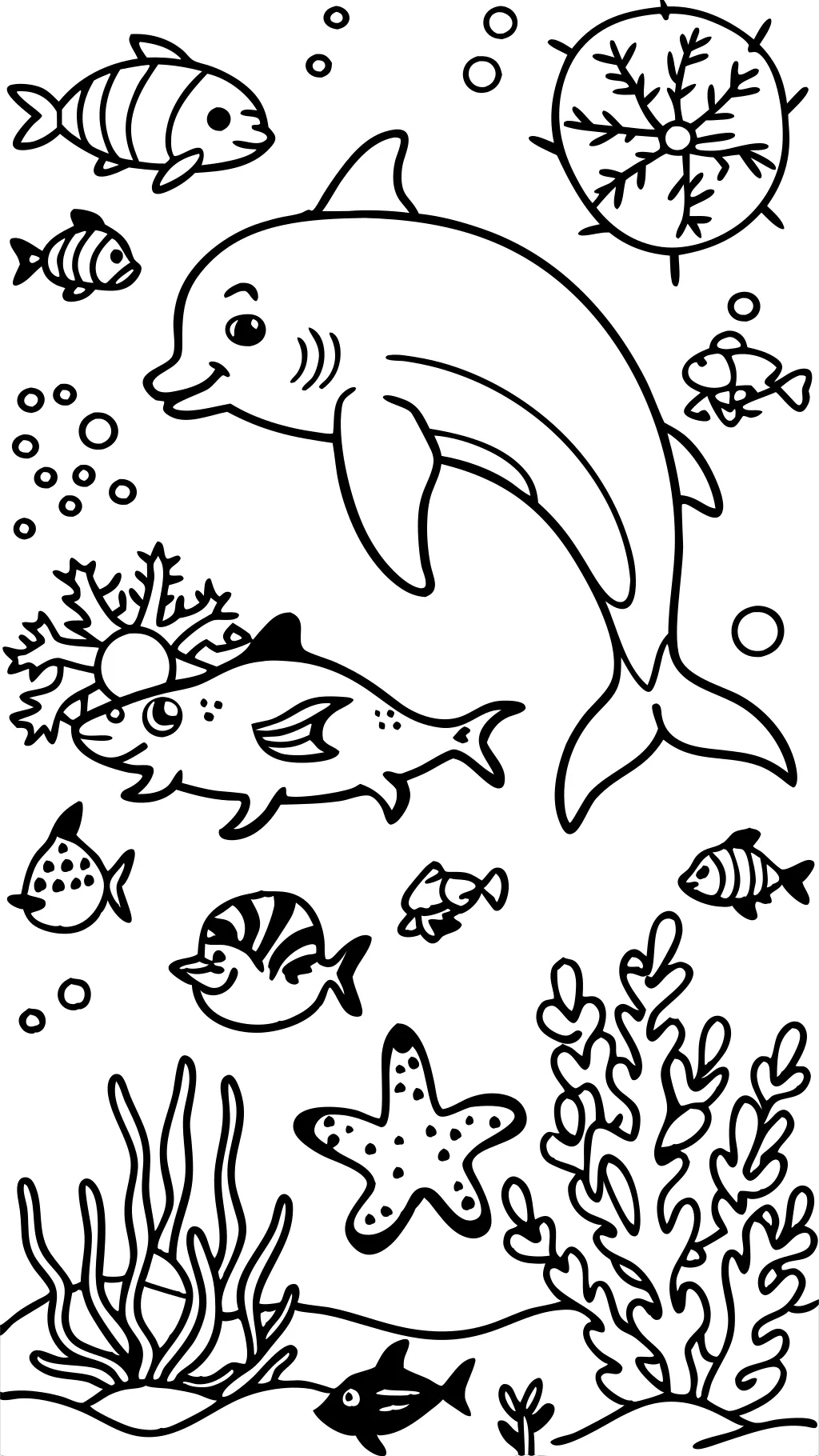 coloriages de créatures sous-marines